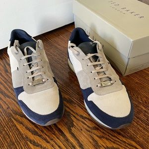 Ted Baker London Suede/canvas sneakers